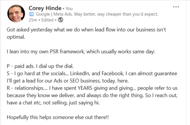 Corey Hinde tweet media