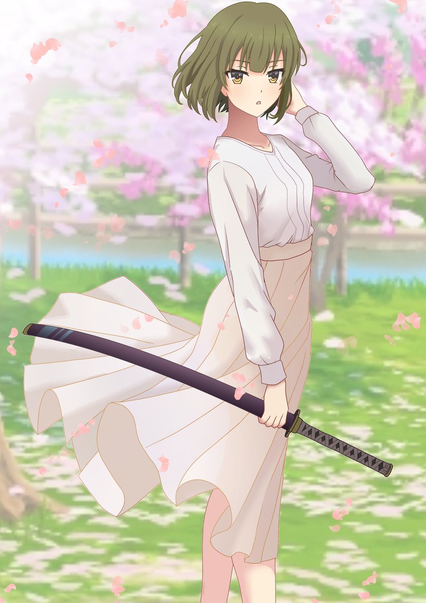 #とじわん
播つぐみ【スカート】
背景はフリー素材
みんちりえ（ min-chi.material.jp ）