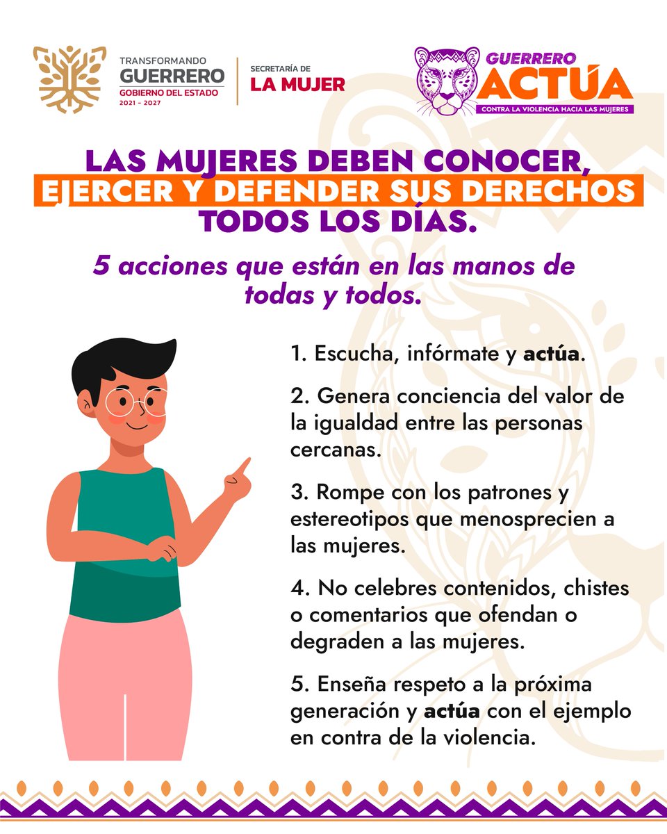 Secretaría de la Mujer Guerrero tweet media