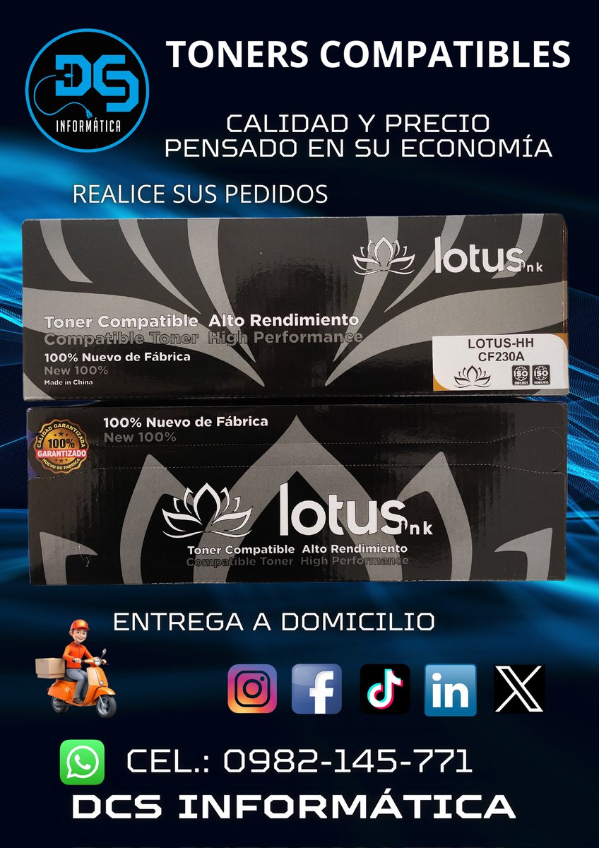 DCS_informatica's tweet image. Venta de Tóners Compatibles 
#toner #impresoras #insumos