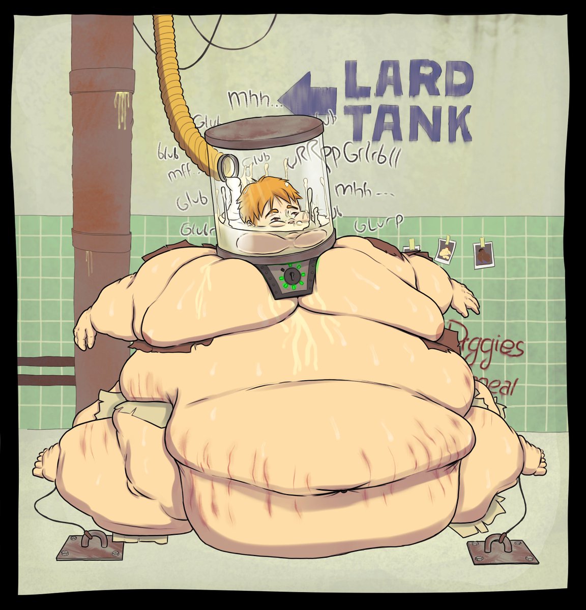 Axich2's tweet photo. I've been rooting to do an other drawing with that kind of theme for a while now ! I'm open for suggestion if you have a cool idea, doesn't matter if it's furry or human I just want to draw some extreme fattening stuff xD https://t.co/ZGikIXLf3T