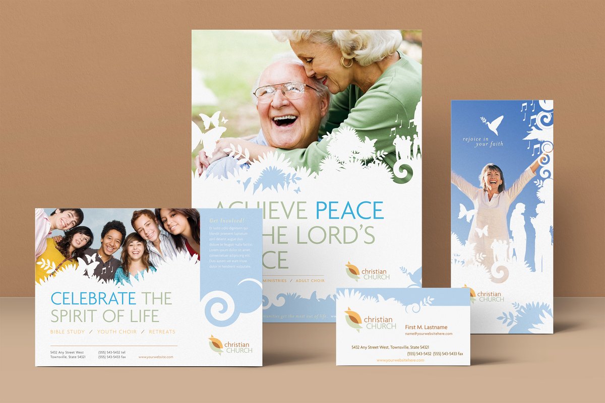 StockLayouts's tweet photo. Create a brand identity that communicates community, faith, and hope. This coordinated template set includes stationery, brochures, flyers, and more, all designed to work seamlessly together. Explore the full template set.
https://t.co/tPXWp06Pn8 https://t.co/ZXtr766zRc