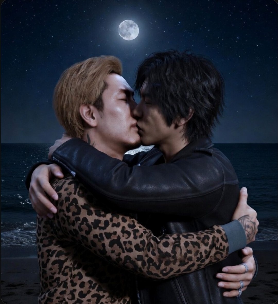 Renji_Abarai_BL's tweet photo. Besitos nocturnos en la playa ๐๐
#LostJudgment #LJ #Akutsu #Daimu #AkutsuDaimu #Takayuki #Yagami #TakayukiYagami #AkutsuxYagami #Akugami #Yaoi #BL ๐ https://t.co/x0aQoJ6Hx0