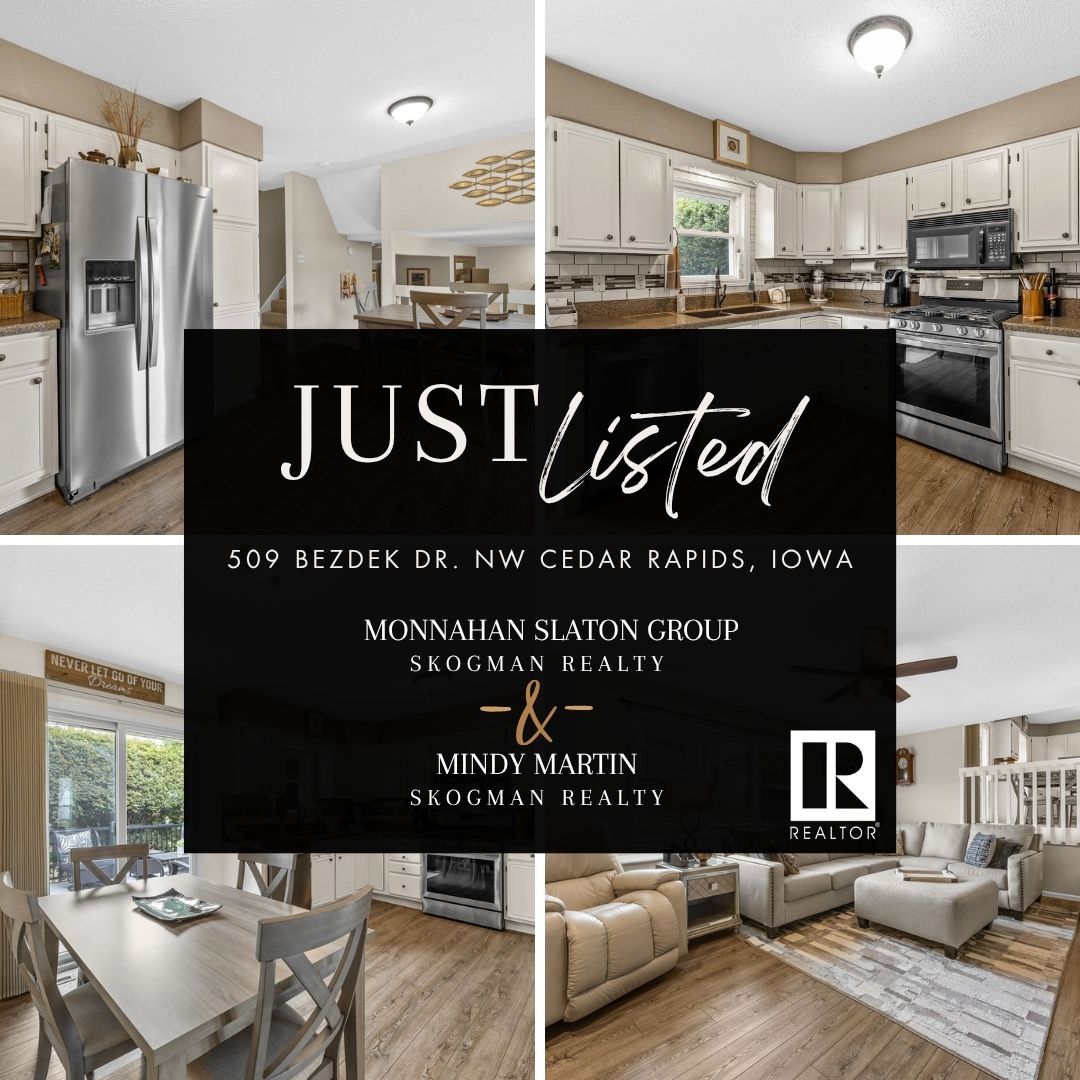 Just listed and easy to love.
Updated spaces, great flow, and room to live.
🔗bit.ly/509BezdekDrNW
📍509 Bezdek Dr NW  Cedar Rapids, IA 
Presented by Jill Monnahan, Jacey Slaton, &amp; Mindy Martin, REALTORS® with Skogman Realty, Licensed in Iowa.