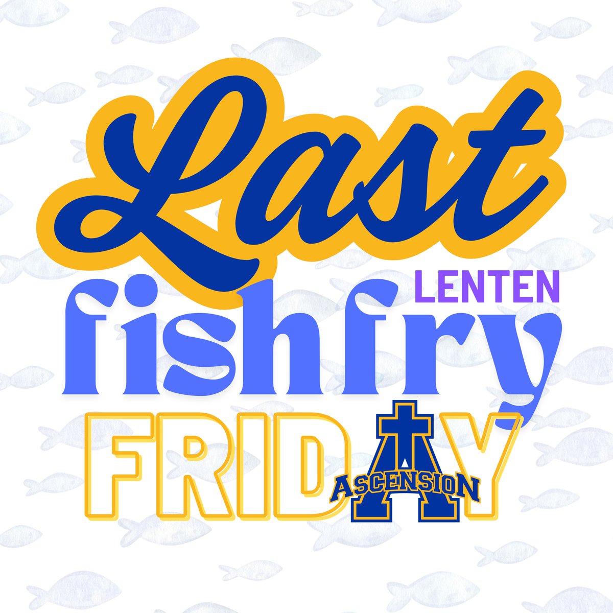 ascmullaney's tweet photo. 🐟 LAST CALL FOR FISH FRY! 🐟

Ascension’s FINAL Fish Fry of the season is happening TOMORROW — March 27th!

⏰ Doors open at 5PM — and trust us, you’ll want to COME EARLY before we sell out!

Bring your friends, your appetite, and let’s close out the season the right way 🙌 https://t.co/89FeMrAYYY