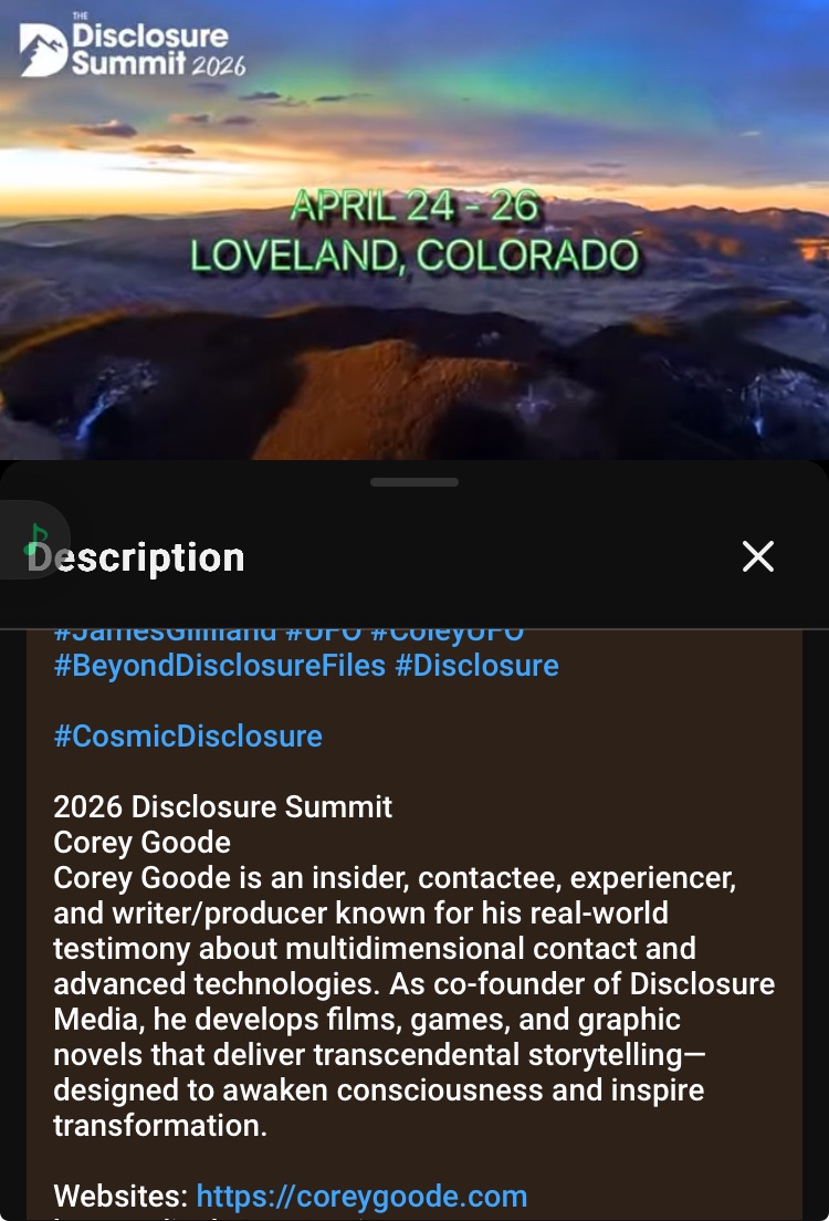 Lickyvi's tweet photo. Ever wonder why the world is so messed up and what ways there are to deal with it? Disclosure Summit April 24-26 Colorado and Online is not just a Ufology conference but a spiritual/magical learning experience✨🌈🙃Hear from the founders themselves: https://t.co/vdbdMQzNG2 https://t.co/N49h0QOh1Q