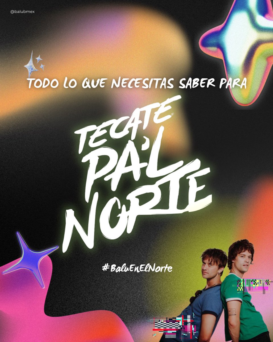 BaluBMex's tweet photo. #BaluEnElNorte es mañana, y como sabemos que algunos #Seans aún tienen dudas, les traemos este post con la información que tenemos hasta ahora. ¡Monterrey! es tu tiempo de brillar y cruzar el portal el Viernes 27 en @TecatePalNorte . 🎲 https://t.co/wPepDO1BBQ