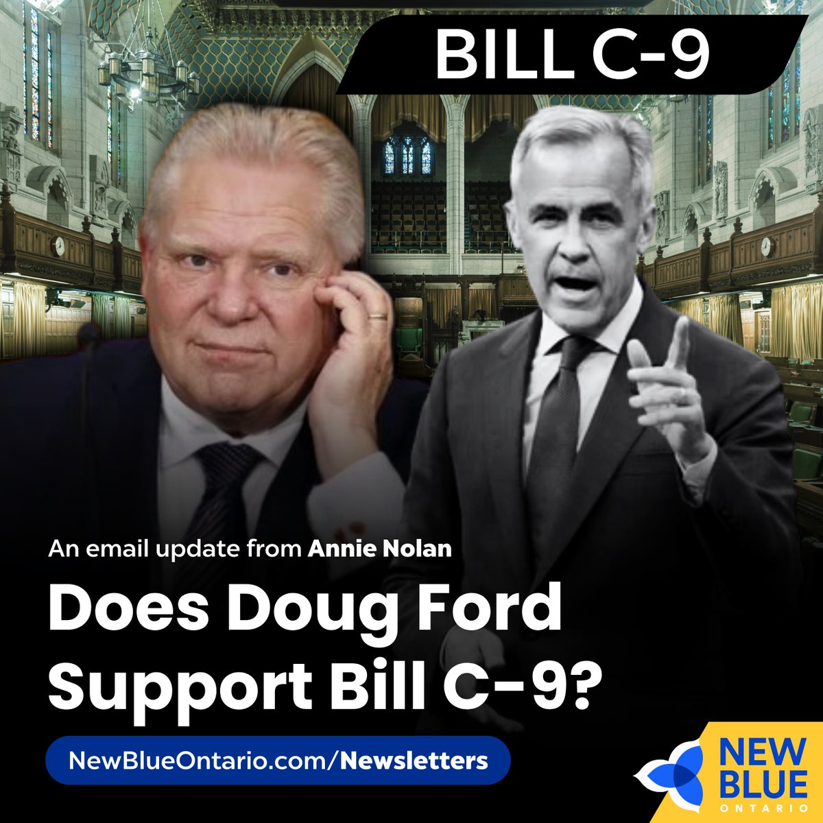 Bill C-9 is the federal Liberals’ latest censorship bill, giving the government broad new powers to punish Canadians for speech subjectively deemed “hateful.”

You would think a conservative government in Ontario would be condemning this kind of censorship from the Carney