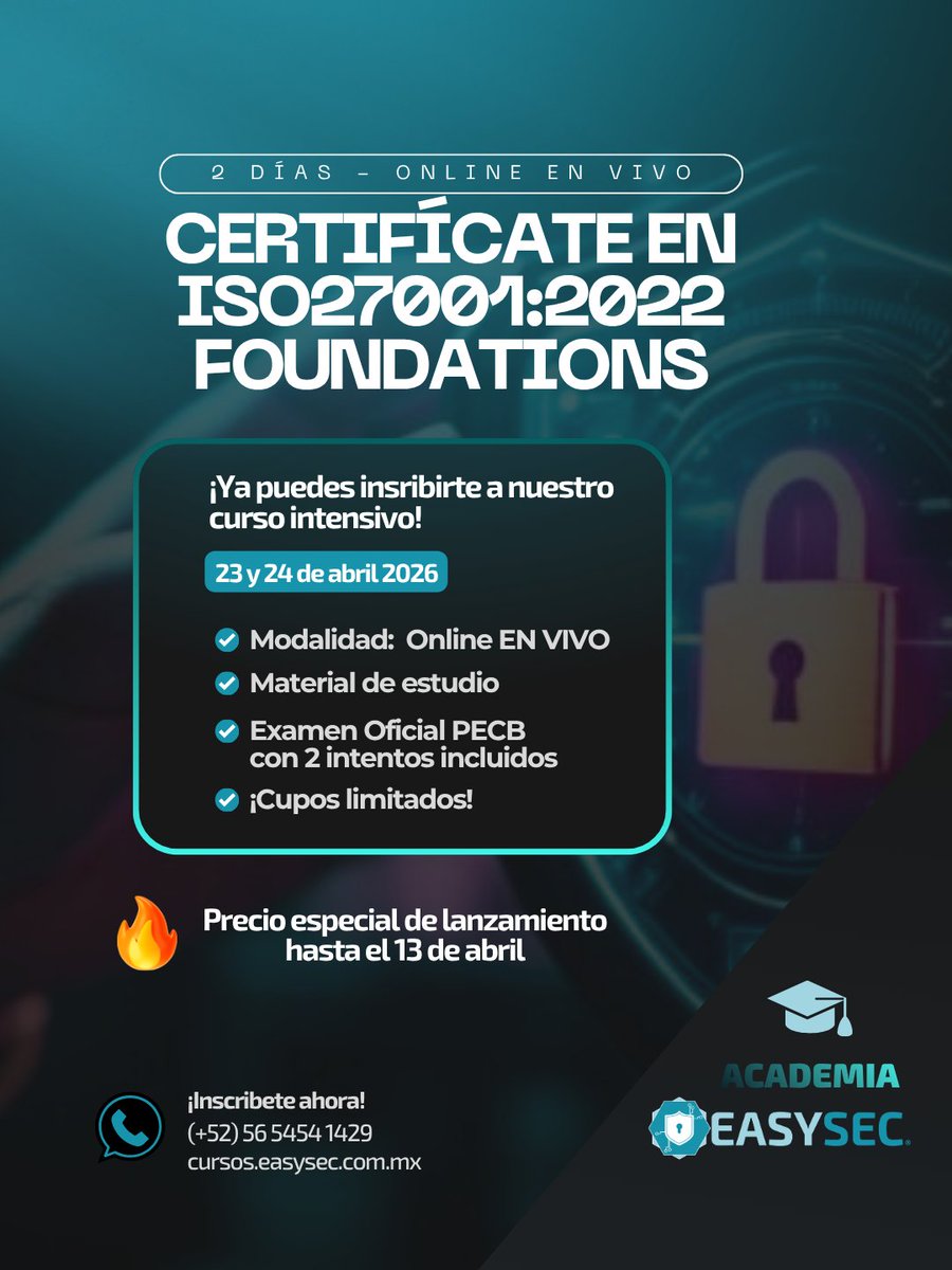 EASYSEC | Soluciones de Ciberseguridad 🇲🇽 tweet media