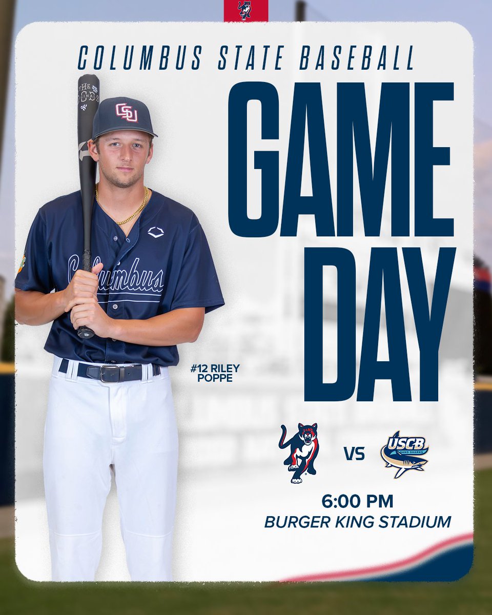 CSUCougarsBSB's tweet photo. Back home 🙌

🆚 USC Beaufort
⏰ 6:00 PM
🏟️ Burger King Stadium
📺 Peach Belt Network

#CSUCougars | #CSUBaseball https://t.co/sBrmExXfO1