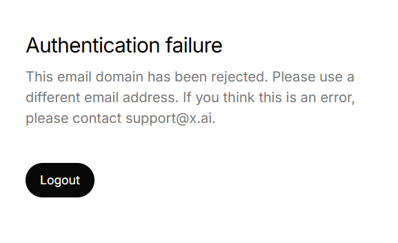 dasaridass's tweet photo. @xai @grok  getting this error suddenly is something down? https://t.co/iyKCea1qY4