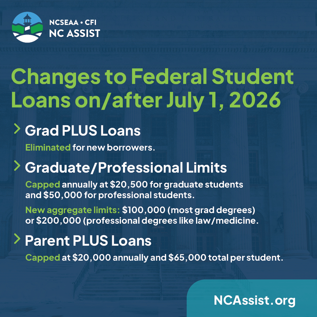 NCAssistLoans's tweet image. Curious what the One Big Beautiful Bill Act (OBBB) may mean for your college student this year? Refer to our helpful guide on what you can expect and how to prepare!

#NCAssist #PayforCollege #FinancialAid #FederalLoans #OBBB