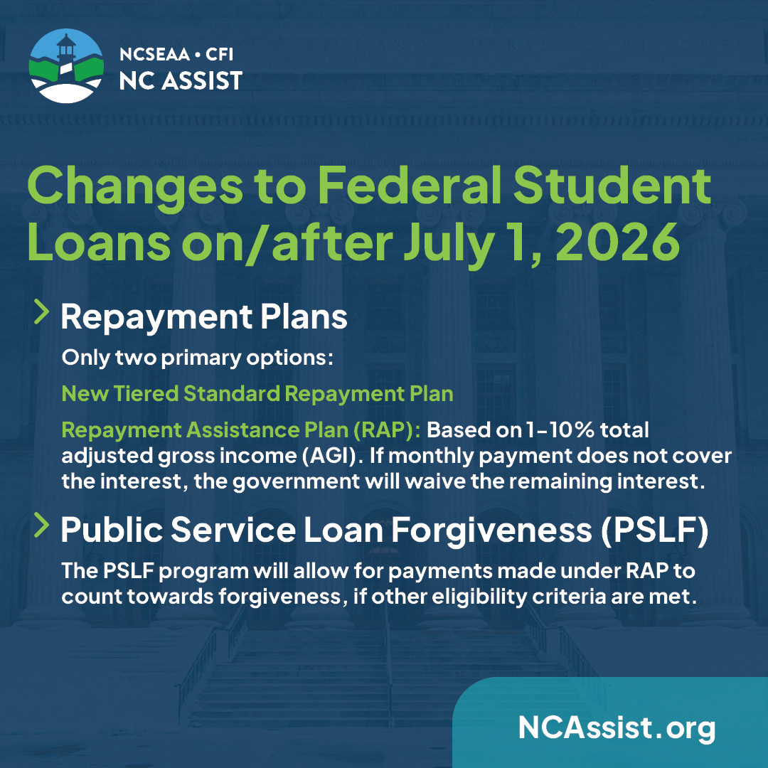 NCAssistLoans's tweet image. Curious what the One Big Beautiful Bill Act (OBBB) may mean for your college student this year? Refer to our helpful guide on what you can expect and how to prepare!

#NCAssist #PayforCollege #FinancialAid #FederalLoans #OBBB
