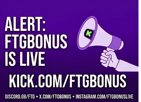 FTG IS LIVE ON KICK! 🟢🔥

The move is official. We are live right now—no filters, no holding back. Get in here and let’s run it up!

👉 kick.com/ftgbonus
