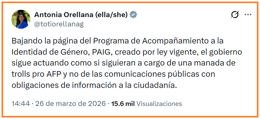 ¿Ahora saca la voz la ex ministra anti-mujer que calló y encubrió a un Subsecretario violador de mujeres al interior de su Gobierno?
- Ministra anti-mujer: "Dícese de la persona que ejerciendo un cargo de protección y defensa de la mujer, se pone del lado del violador".