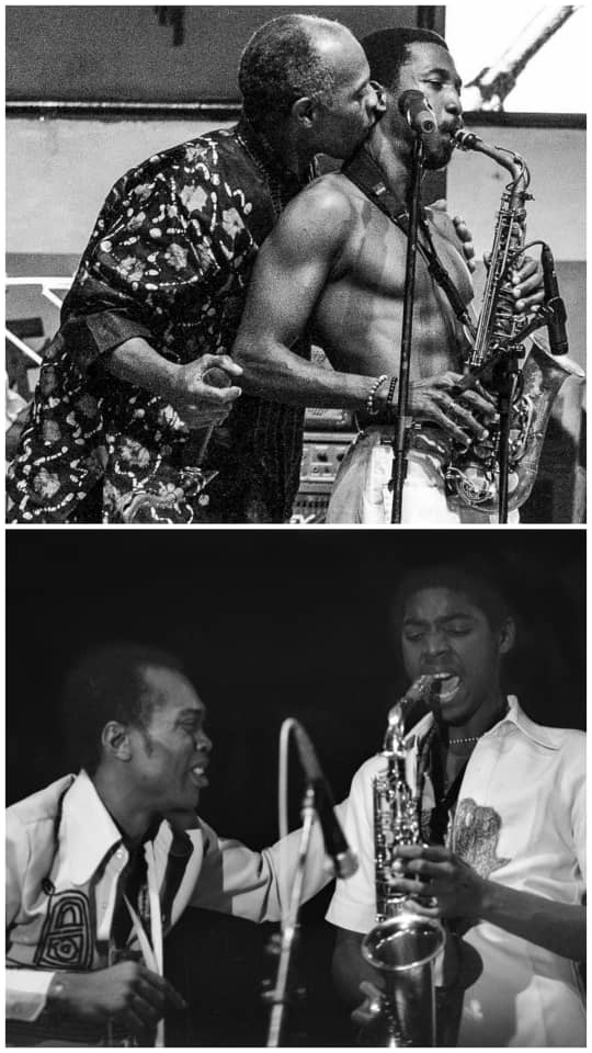 Down - Fela Anikulapo Kuti inspiring his son Femi Anikulapo Kuti 
Up - Femi Anikulapo Kuti inspiring his son Made Anikulapo Kuti.

Pick whatever morals that suites your family story in here...

GREATEST FATHER OF ALL TIME - FELA ANIKULAPO RANSOME KUTI 💛💡