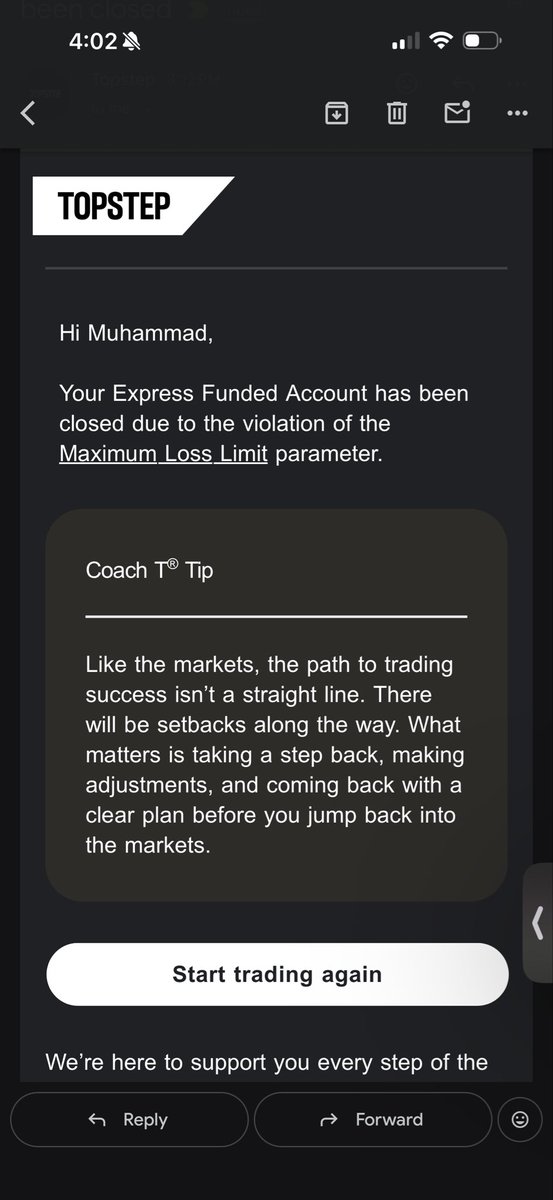 MattTrad3's tweet photo. Market just ripped  and didn’t even touch stoploss, always the case after a payout. https://t.co/hwmE8huvjD
