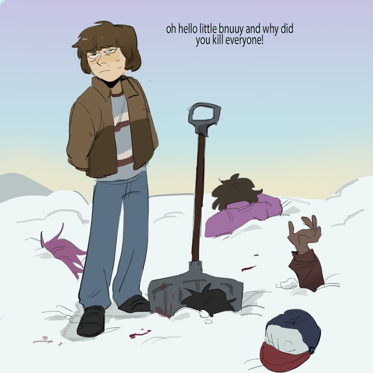 Pelotik_Ra's tweet photo. thanks little bunny for killing everyone 
#willbyers #strangerthings https://t.co/5XCGTrG0bB