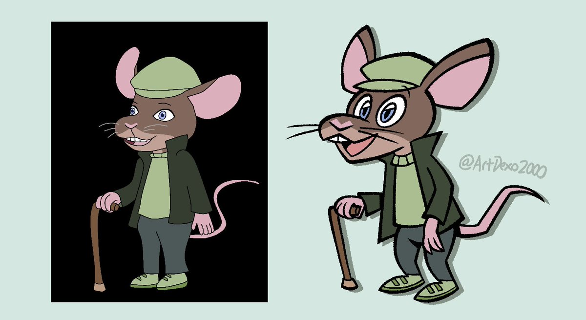 Milo Toft, a mouse-shaped human for hobbestiger