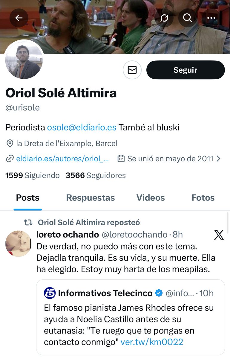 “Noelia gana a los ultras Abogados Cristianos” 
Escribir sobre esto en estos términos es vomitivo . 
Noelia a muerto porque el Estado le ha fallado y se han quitado un problema .