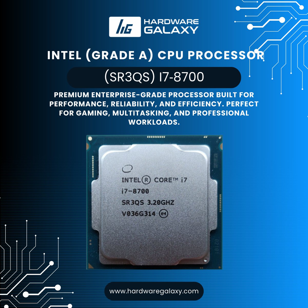 Hardwaregalaxy's tweet image. Still running an old CPU? 👀 The Intel i7-8700 SR3QS  6 cores, 3.20GHz, Grade A condition. Fast. Reliable. Built for gamers &amp;amp; professionals. 🎮💼
 📞 +447446124470 → hardwaregalaxy.com
 #Intel #i7 #CPUUpgrade #PCBuild #HardwareGalaxy #TechDeals