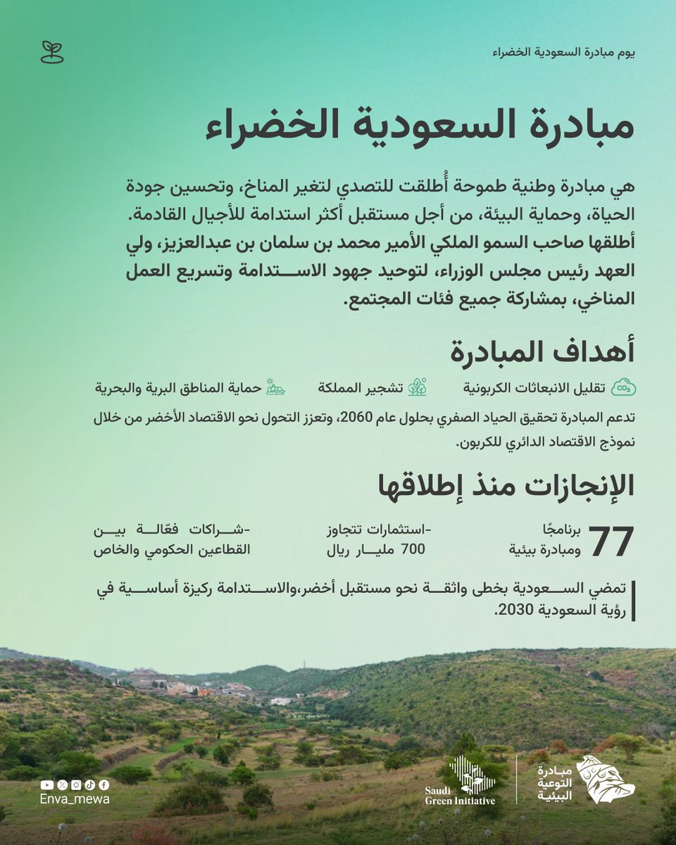 مبادرة التوعية البيئية tweet media