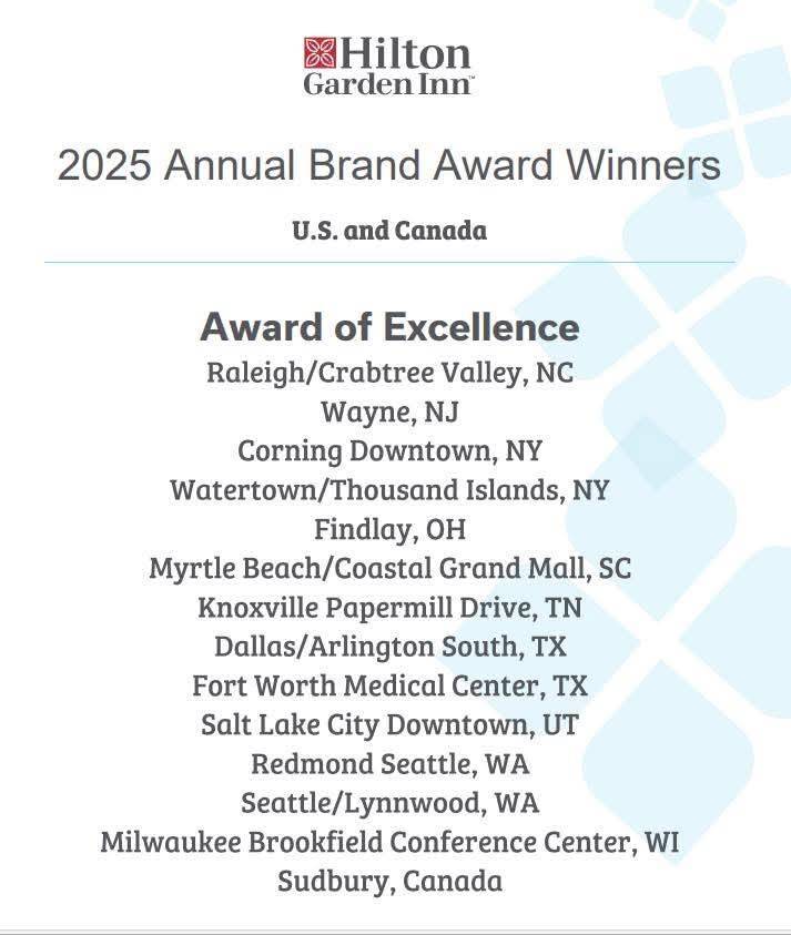 OneRedmond's tweet photo. Congrats to Hilton Garden Inn Redmond Seattle for receiving prestigious Hilton Garden Inn 2025 Award of Excellence! 
This award places the Redmond location in the top 5% of Hilton Garden Inns across the U.S. and Canada and reflects high guest satisfaction and brand standards. https://t.co/05YXZqcWw3