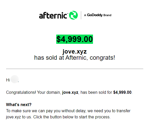 fivedotbest's tweet image. SOLD
jove. xyz   for usd4999
[    ].chat   for usd4999 (60 days lock)
congrats to buyers and thanks for @afternic 

#domainnames #domainsold