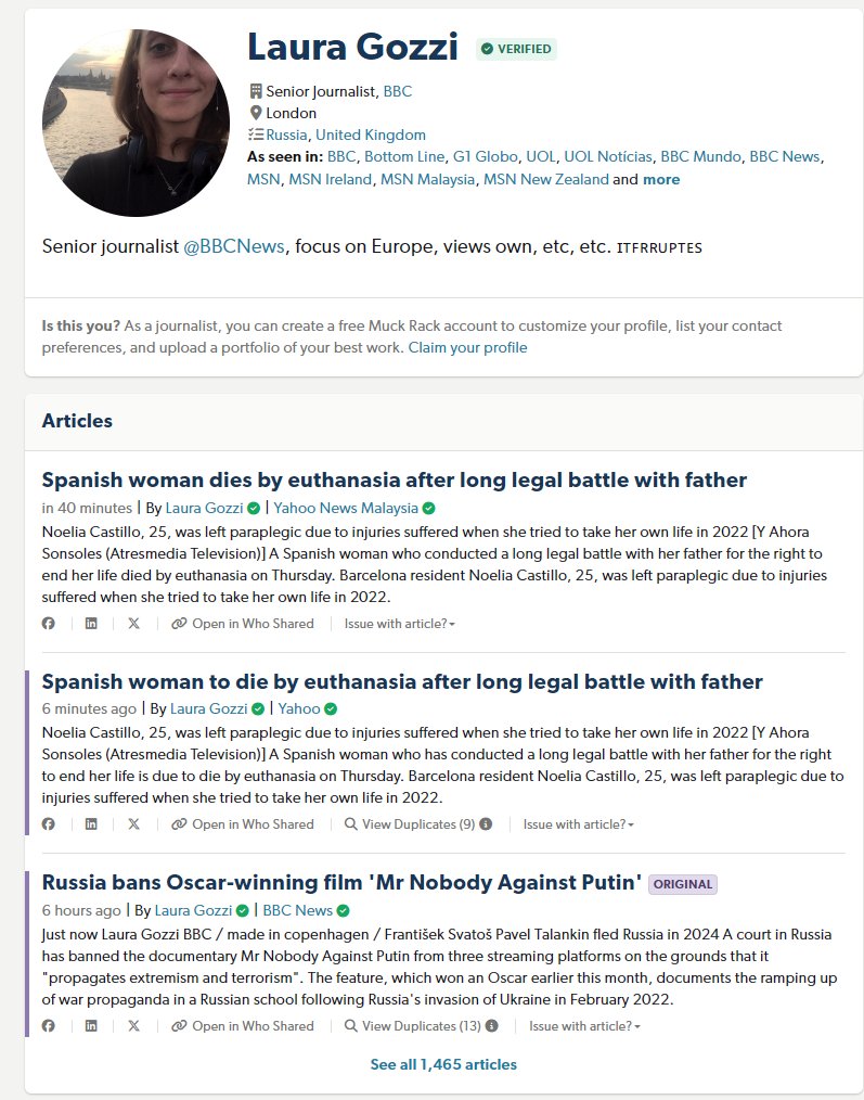 Laura Gozzi @BBCWorld You will be hunted, internet is forever @lauragzzi