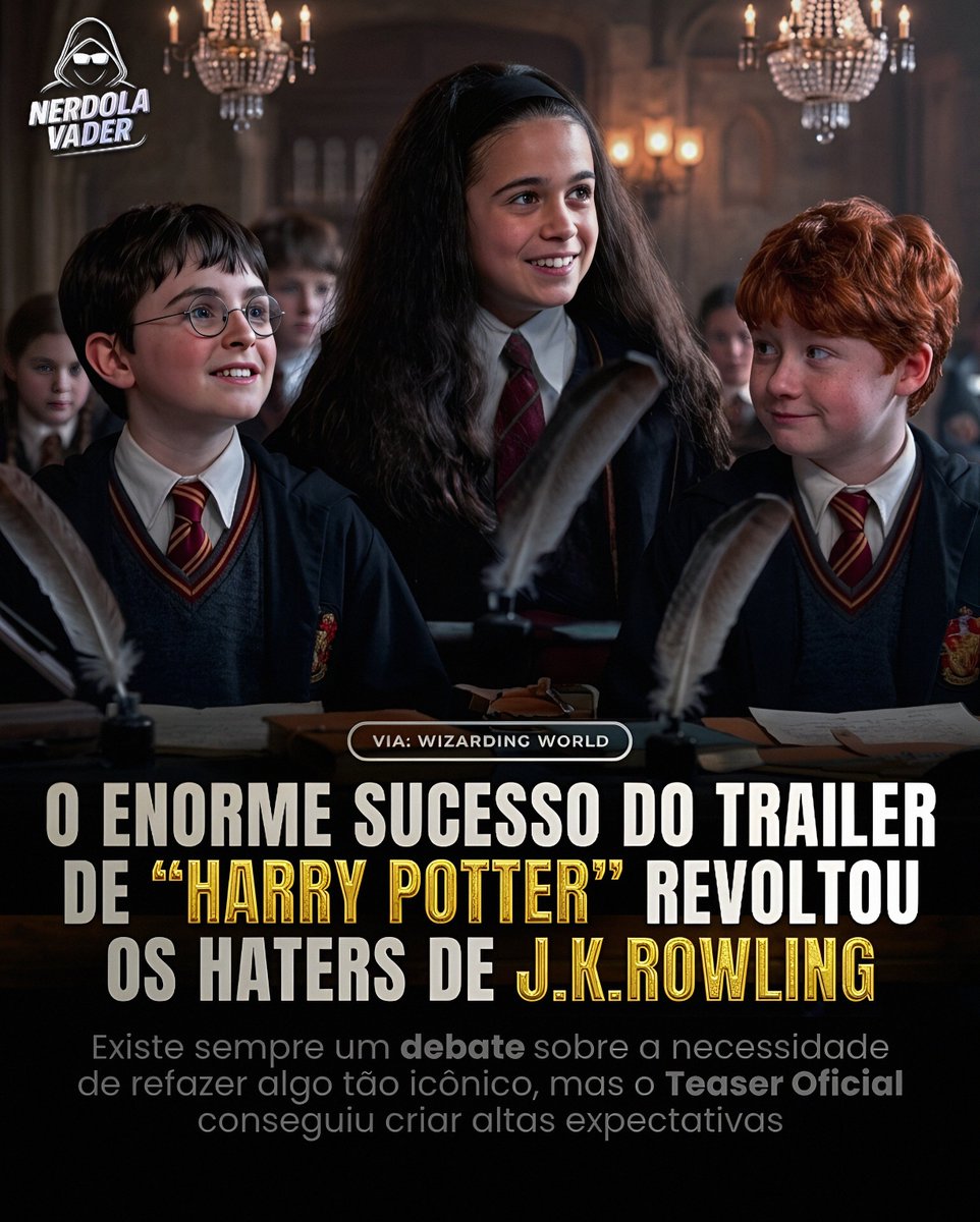 CHOREM, Haters da J.K.Rowling! Confiram as visualizações 24 horas após o lançamento do trailer da série de Harry Potter:

Instagram: 85,7 milhões
Facebook: 21,5 milhões
TikTok: 13,8 milhões
YouTube: 5,9 milhões

Um total de 126,9 milhões em todos os canais oficiais de redes