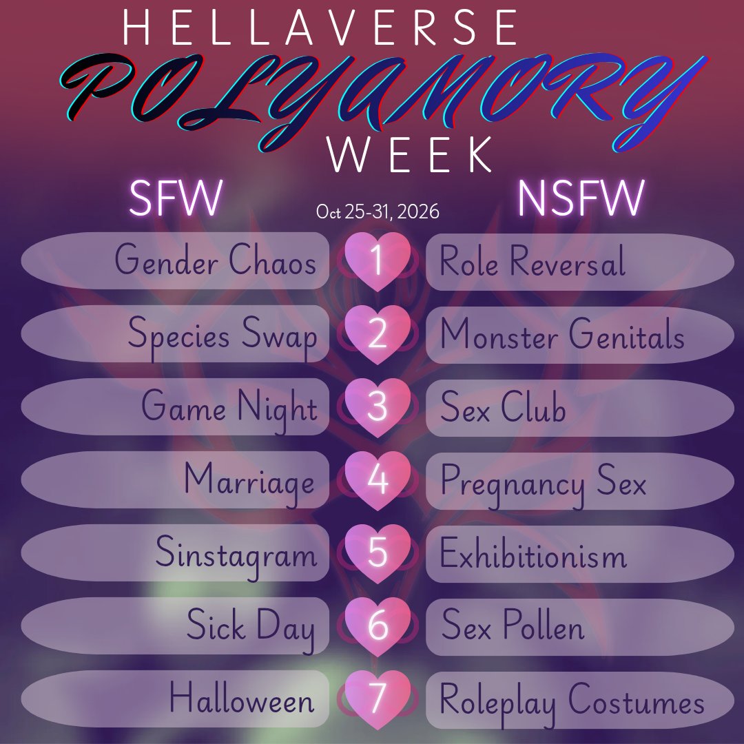 ❤️‍🔥Hellaverse Polyamory Week 2026❤️‍🔥

#HellaPolyWeek #HelluvaBoss #HazbinHotel #polyamory