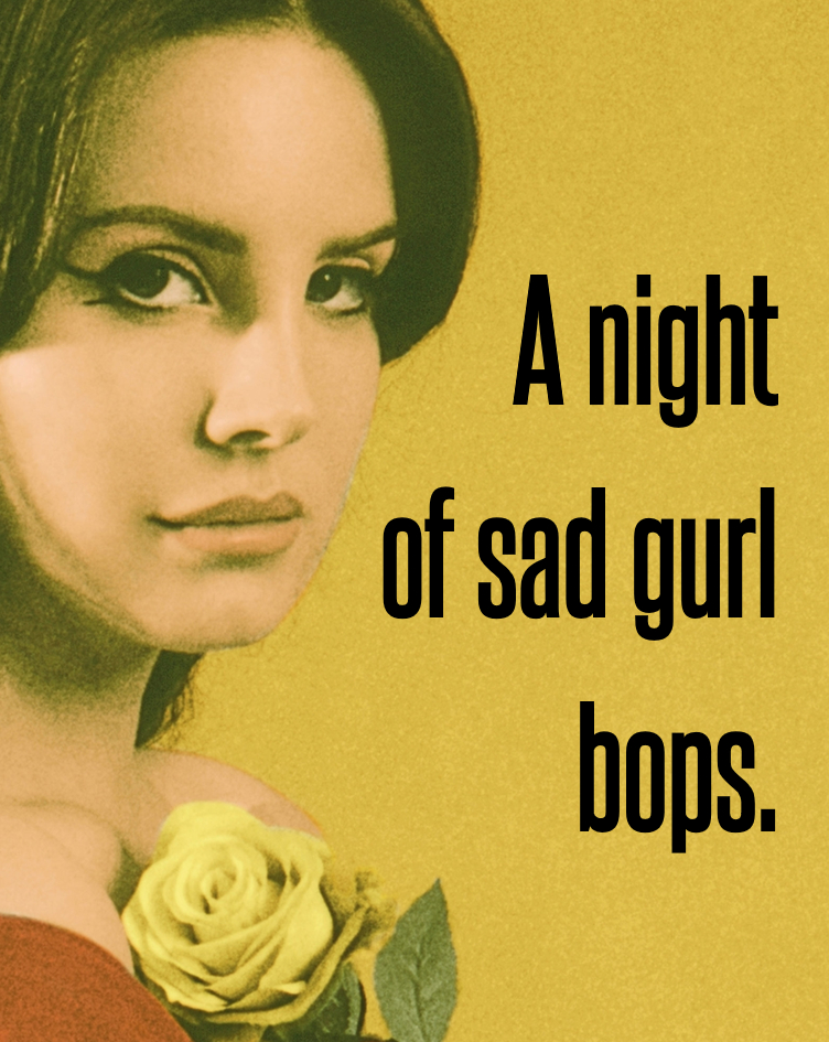 PopCuriousClub's tweet photo. Lana Del Gay is back at @TheWhiteSwanBar in Limehouse, London on Saturday 18th April!

Expect lots of Lana, plus complementary other sad gurl bops from the likes of Lily Allen, Taylor Swift, Chappell Roan, Lorde + more.

Free Lana pop star face masks for early attendees! https://t.co/UYa3PEVHAn