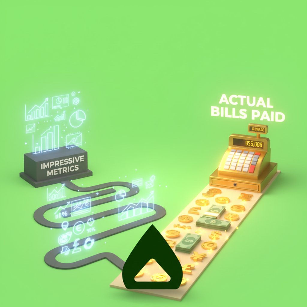 absinthenetwork's tweet photo. Most startups optimize for metrics that sound impressive in board decks. We optimize for the one metric that actually pays the bills. https://t.co/nDNg1j6ATk