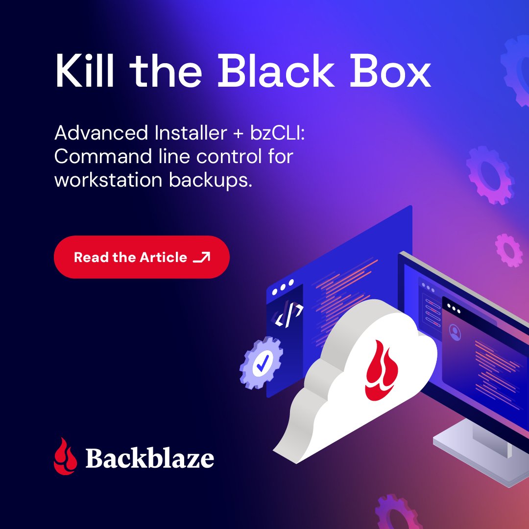 Backblaze tweet media