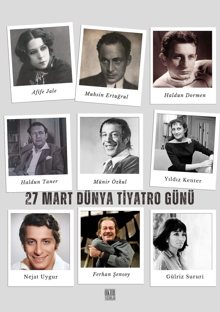 27 Mart Dünya Tiyatro Günü kutlu olsun! 🎭