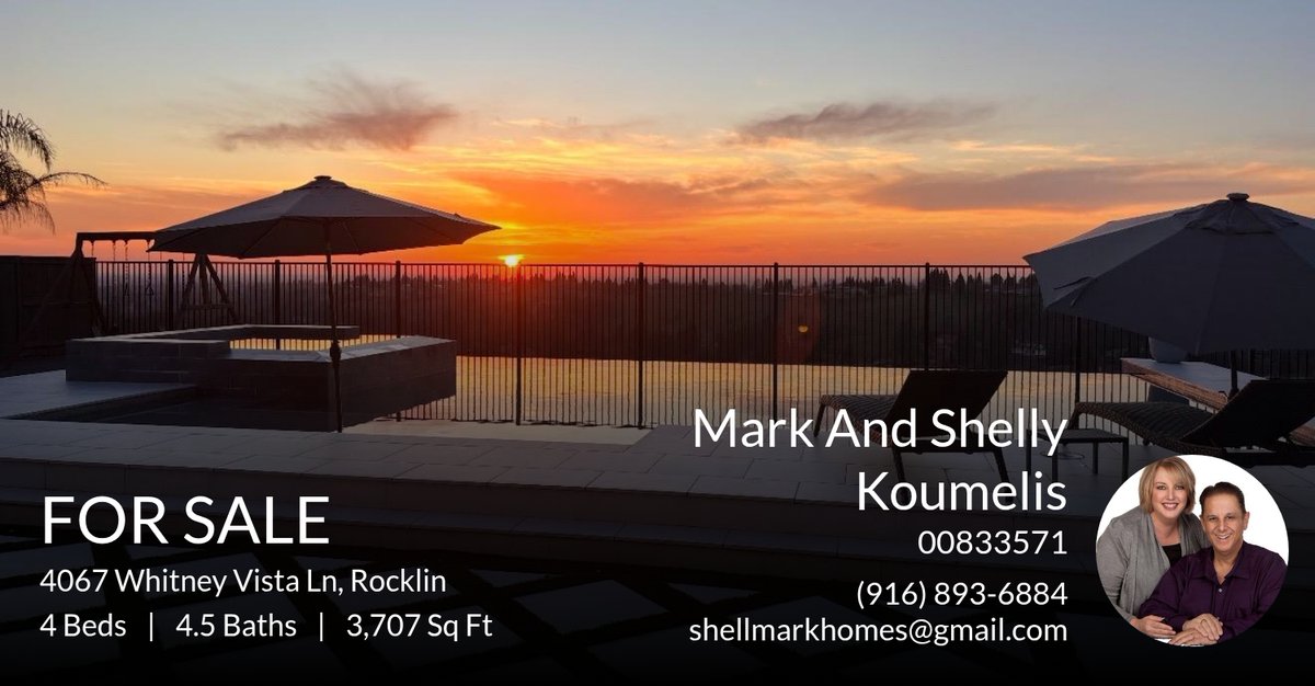 shellmarkhomes1's tweet photo. 📍 For Sale 📍 Take a look at this fantastic new property that just hit the market located at 4067 Whitney Vista Ln in Rocklin. Reach out here or at (916) 893-6884 for more information!

Listed by Mina Rahimi-Reid

Mark Koume... https://t.co/Wq7EkBFpxM https://t.co/Ou0RWBKhR0
