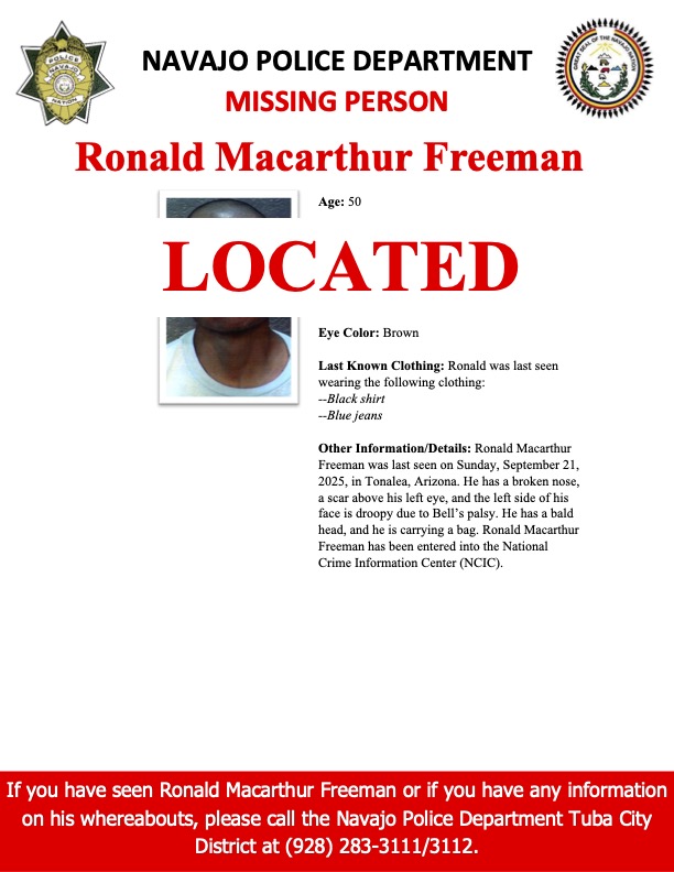 Navajo Police Department tweet media