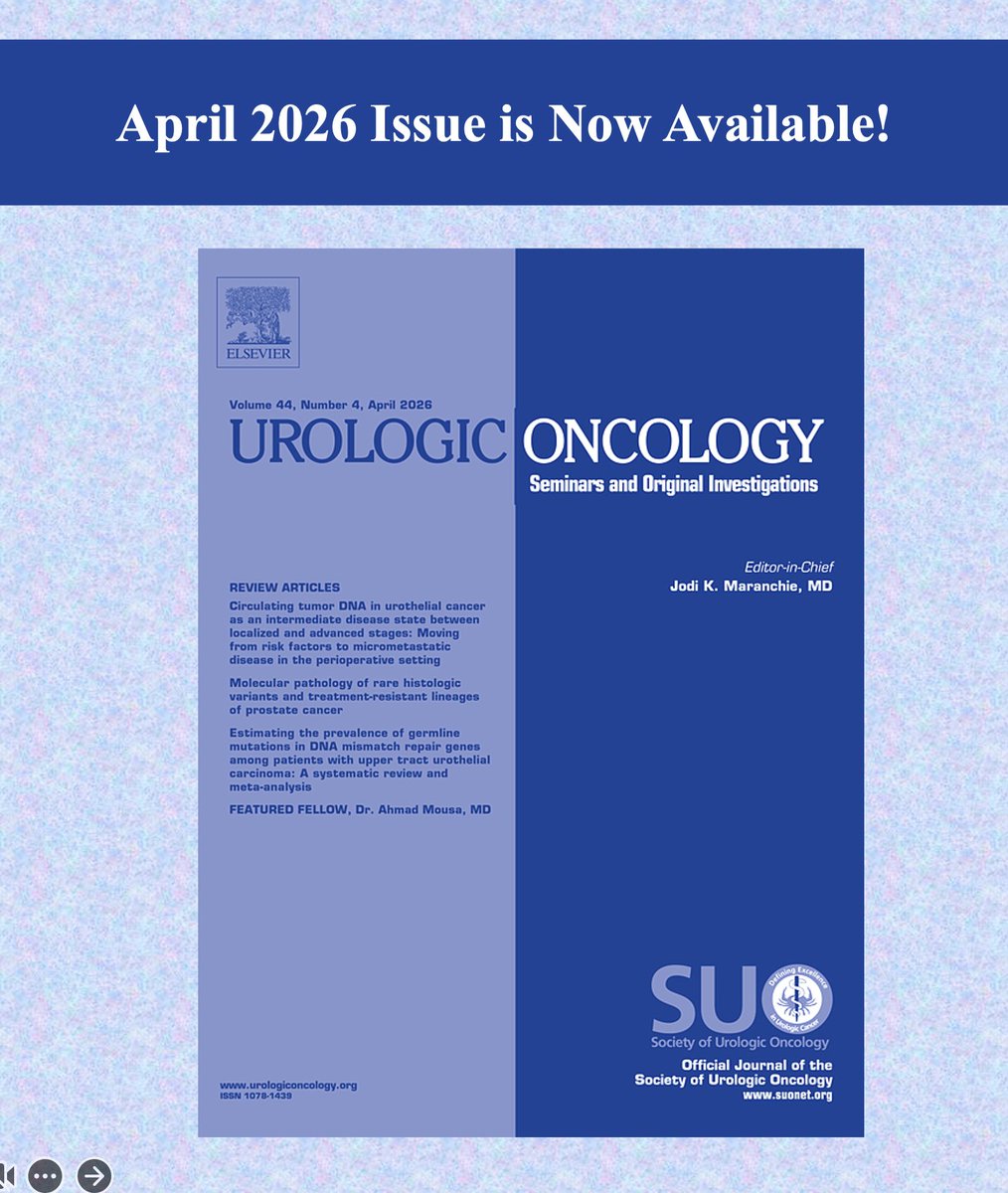 Urologic Oncology tweet media