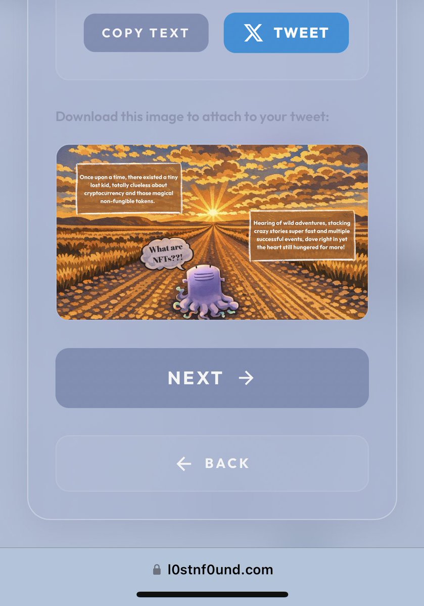 at first I was l0st but I have f0und my way back with <a href="/l0f0_00/">LnF0’</a> 🐙 

and i just applied for whitelist: 

Join the adventure! 
#l0stANDf0und 
#IP 
#NFT

(ref link in comments)