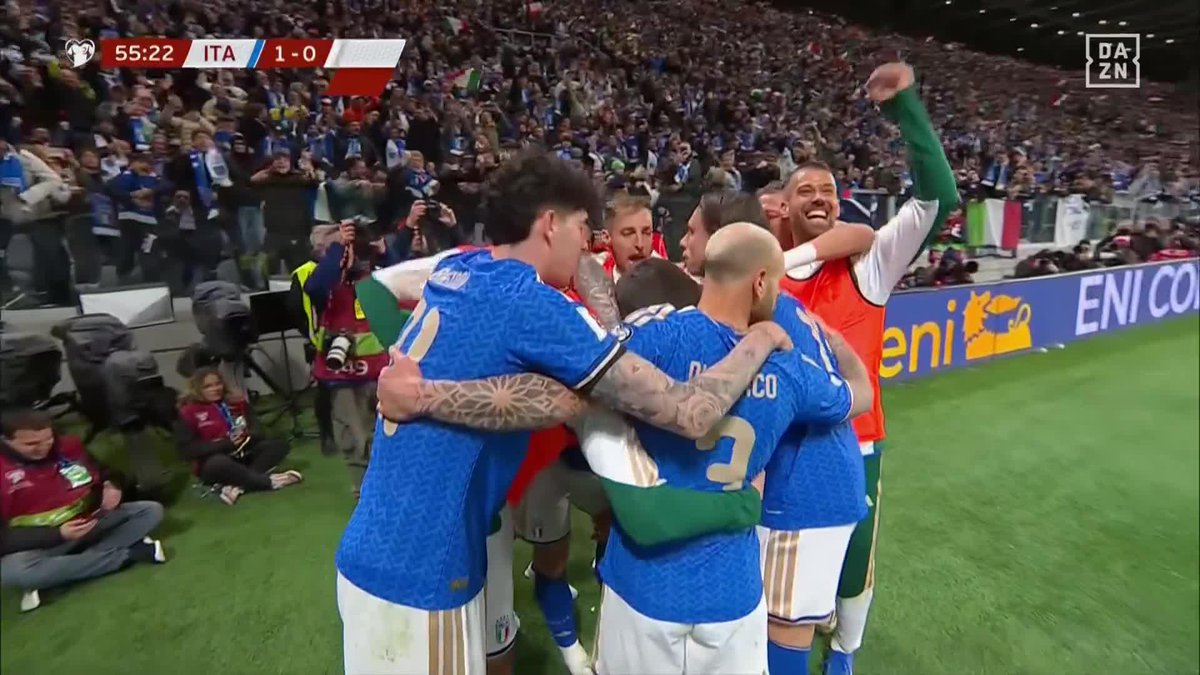 実支給イタリア代表マルコ・ヴェッラッティ　カタールWC 欧州予選対北アイルランド 🇮🇹 トナーリがゴール！イタリア先制！⚽ 北アイルランド代表との欧州