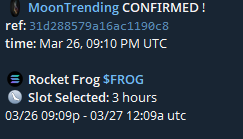 paid for listing and trending on Moontech 🌕🐸