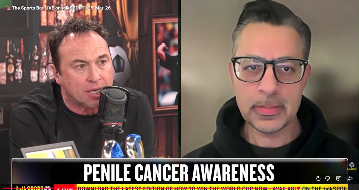 TUF_tweets's tweet photo. Great to see @jasoncundy05 and Jamie O'Hara on
@talkSPORT #SportsBar revealing what they #NameIt ๐last night! HUGE thanks for getting the message out that #penilecancer exists @Dr_Andrology
๐จhttps://t.co/Q7qixdMsU2 https://t.co/jJoNWlVm2t
