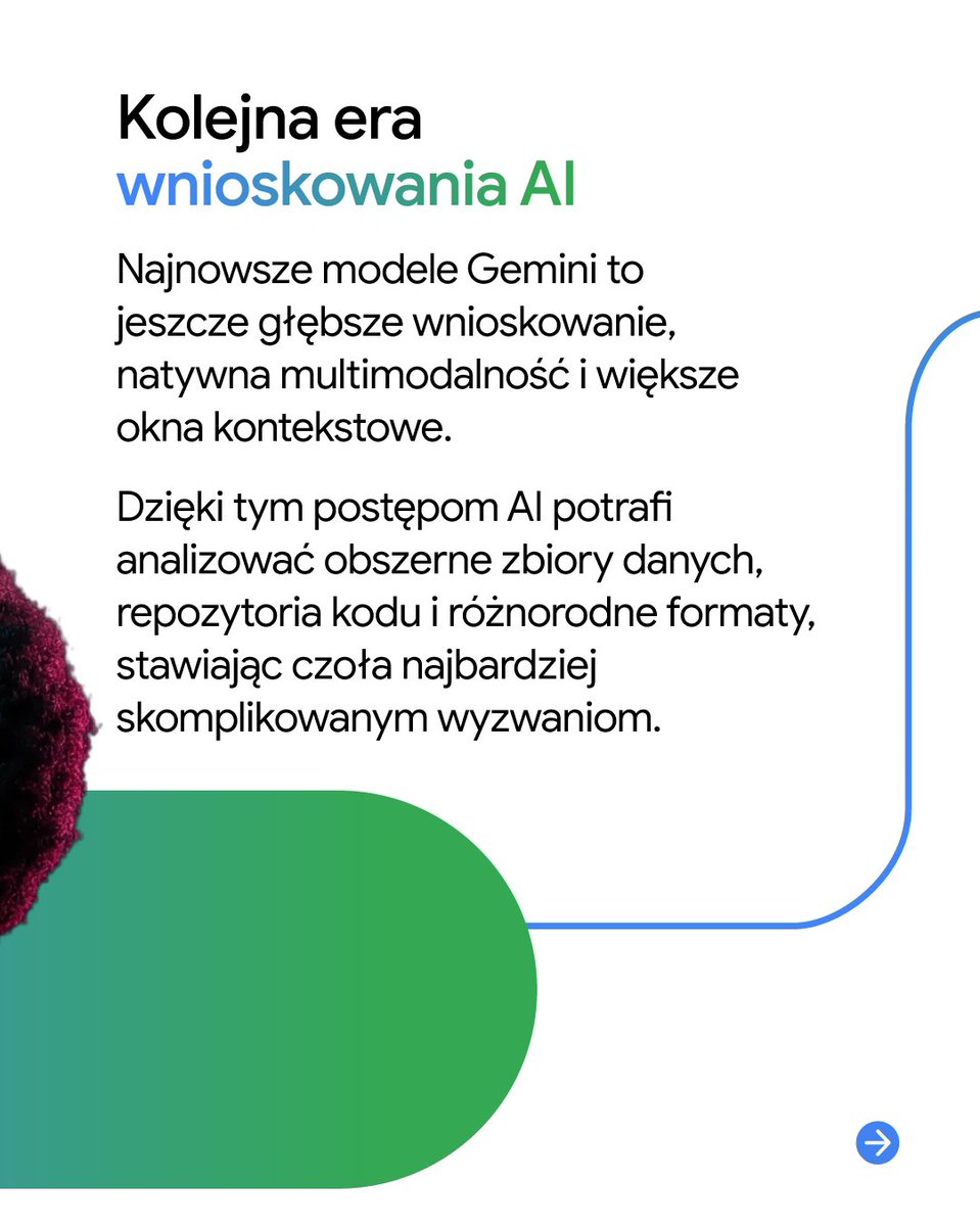 GoogleCloud_PL's tweet photo. 👀 Co nowego w AI od Google? 

Krótki rzut oka na najnowsze funkcje Gemini, Agentic Workplace Transformation i generatywne multimedia. Wszystko zebrane w pigułce. Zobaczcie 🧵👇 https://t.co/Yn4VDo7EbB