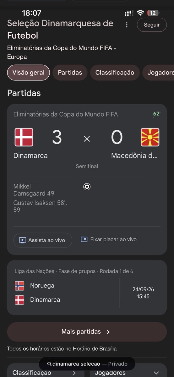 matheusbdgq's tweet photo. Se eu fosse vocês, torcia muito pra Dinamarca não ir pra copa, senao o hexa corre riscos…

Eliminações do Brasil
2014: Alemanha (A)
2018: Belgica (B)
2022: Croacia (C)
2026: D…

E se eles forem pra copa (Grupo A) e ficarem em 1º do grupo, enfrentamos eles nas 4ªs de final… https://t.co/BqMpCjcZas