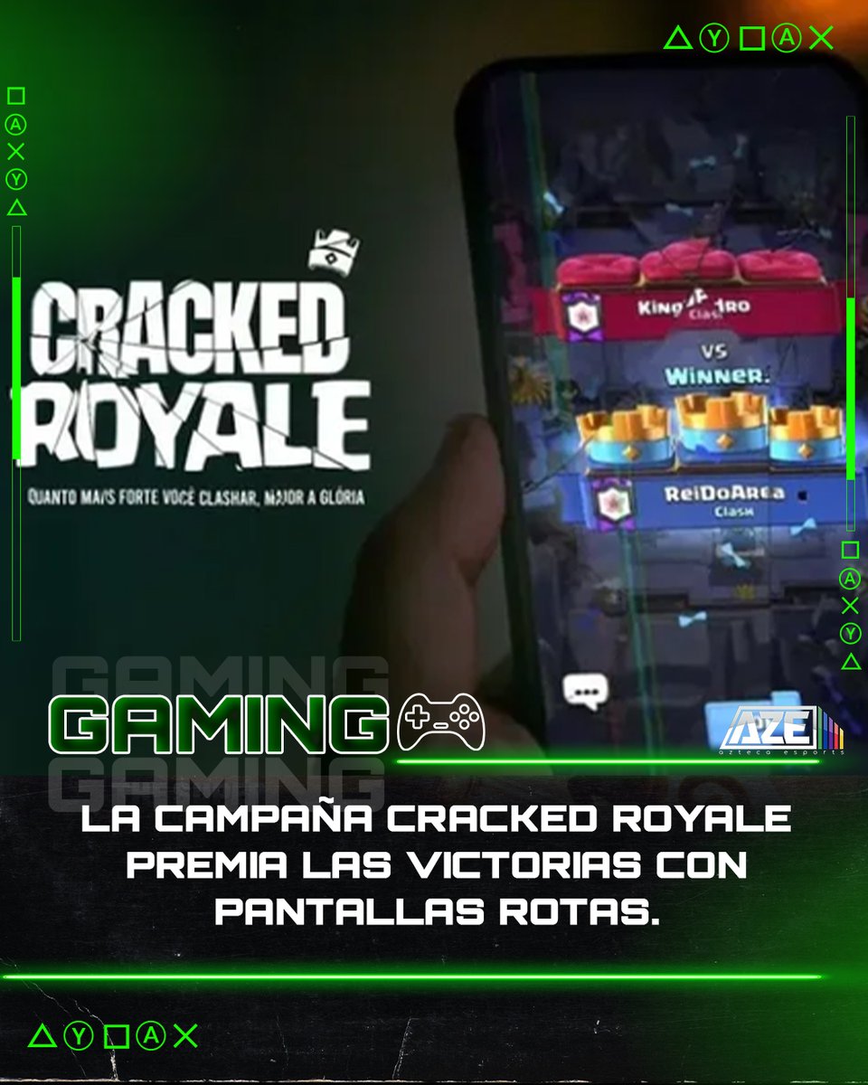 TVAztecaEsports's tweet image. 📱💥 La campaña Cracked Royale premia tus victorias… ¡con pantallas rotas!

Únete a #ClashModoHard en Clash Royale y consigue objetos exclusivos. 🏆🔥

¿Listo para el desafío?

#ClashRoyale #MobileGaming #GamingEvent