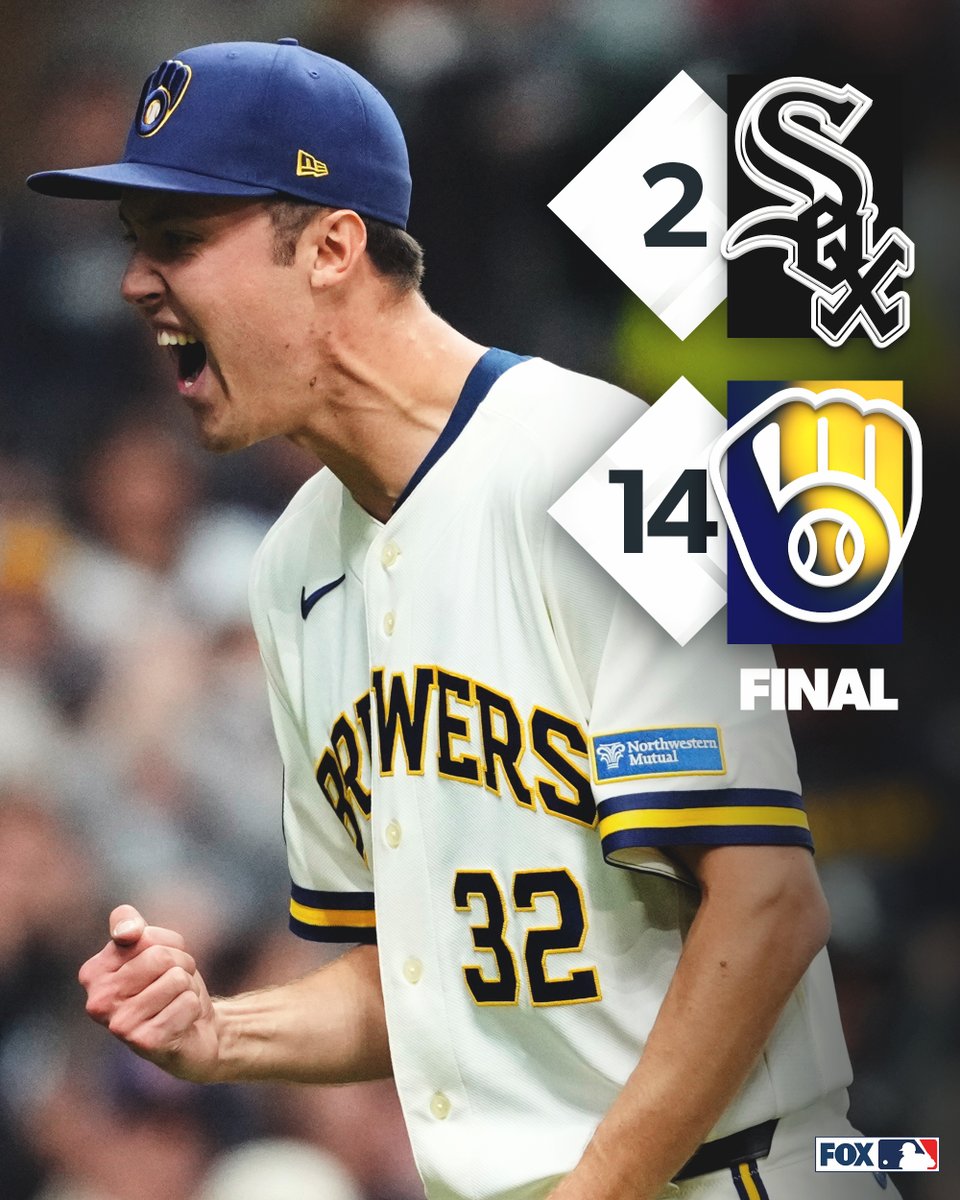 The @Brewers strike out White Sox batters 20 times as they get the #OpeningDay win!