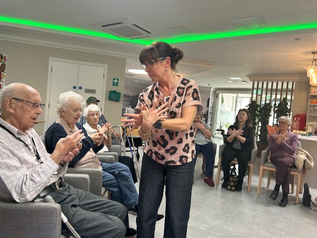 careiscentral's tweet photo. Our teams have been surpassing themselves at #MarigoldHouse with some activities and visitors that have really given extra smiles all-round.

From music to sign language to IT skills and more  - everyone has been getting involved. https://t.co/uzENxk0pmG