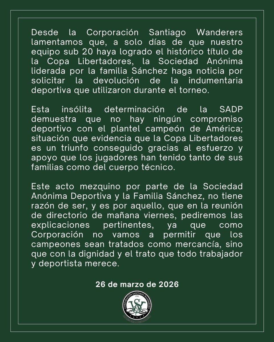 Club de Deportes Santiago Wanderers tweet media