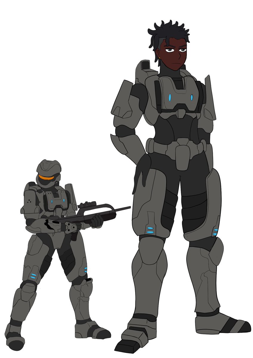 Another Spartan complete. Spartan Grey (No it’s not a woman or femboy, it’s a man) Spartan armor is still hard to make but it’s slowly becoming easier.

#Halo #Spartan #Halooc #oc #Digitalart