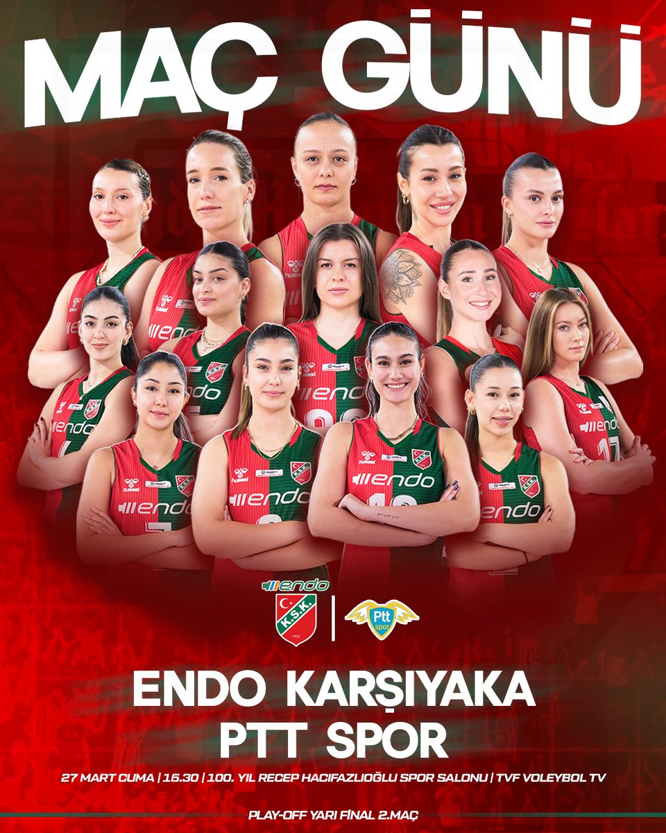 Maç Günü!

🏆 TVF Kadınlar 1.Lig Play-Off Yarı Final 2. Maç
🆚 PTT Spor
🗓️ 27 Mart Cuma
🕙 16.30
📍Alanya 100. Yıl Recep Hacıfazlıoğlu Spor Salonu
📺 TVF Voleybol TV
#BirlikteBaşaracağız